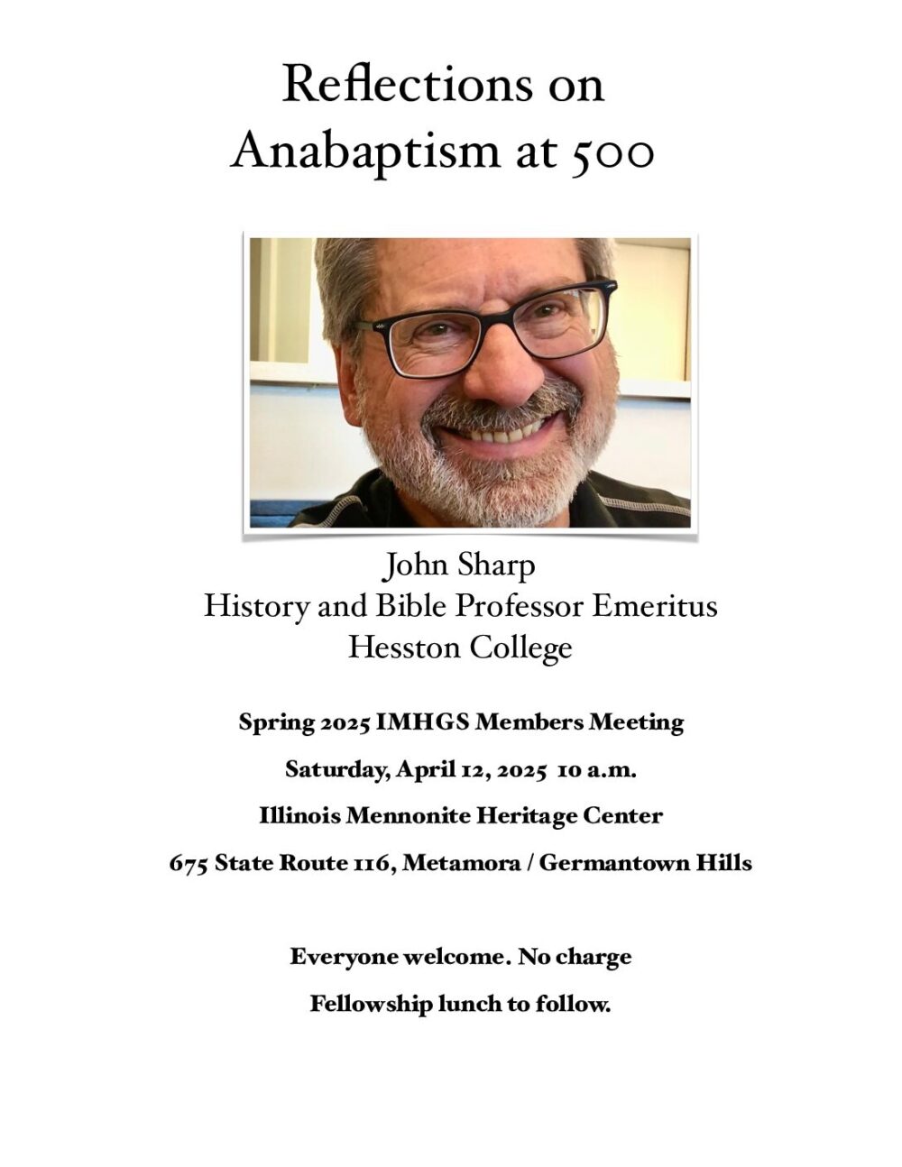 “Reflections on Anabaptism at 500” by John Sharp